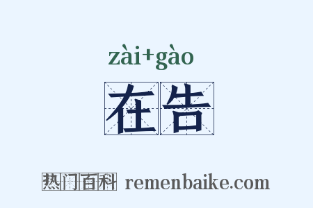 在告是什么意思的图片